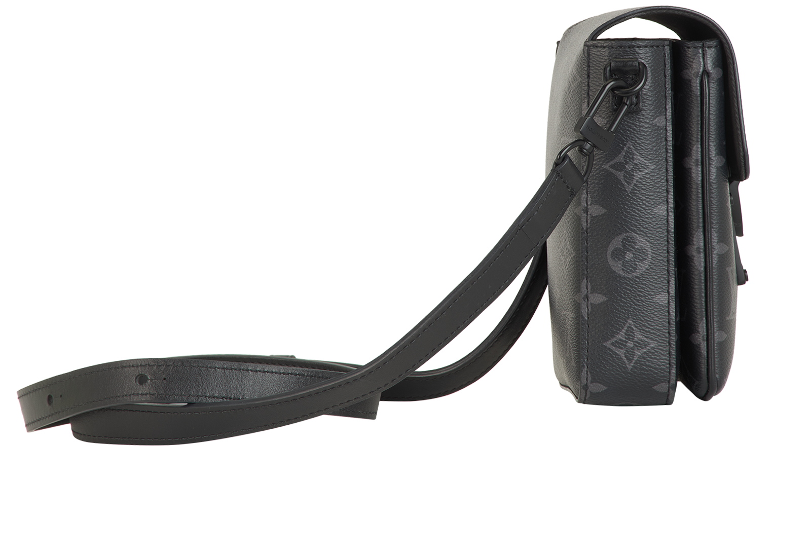 S-Lock Vertical Wallet Crossbody, &pound;790, Handbags, Black, Canvas, Side view